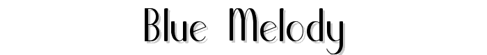 Blue Melody font